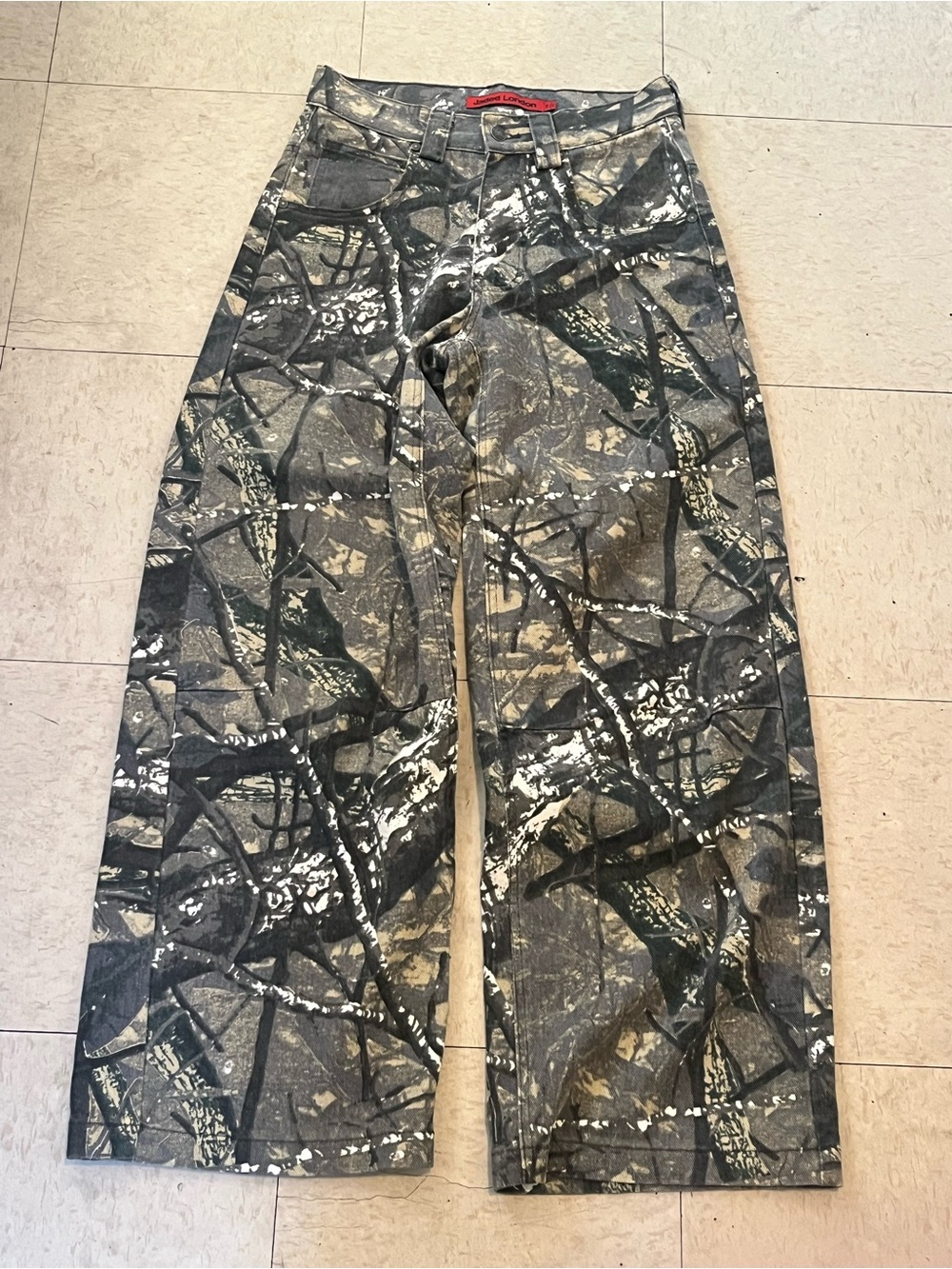 Jaded London Realtree Women’s Wide Leg Pants Size 26
